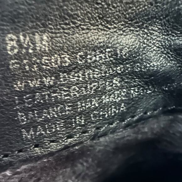 Born alter Black Leather Block Heel Ankle Boots Size 8.5 minimalist comfort - Picture 8 of 11